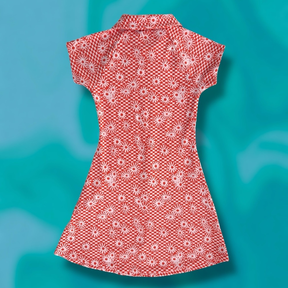 ✨URBAN OUTFITTERS✨ burnt orange groovy Y2K dress - Picture 9 of 10